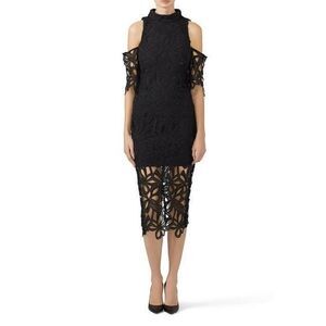 ELLAITT Black The Slight Cocktail Dress SMALL